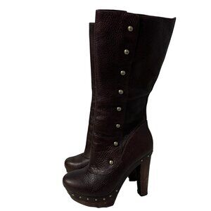 UGG Dark Brown Heeled Boots